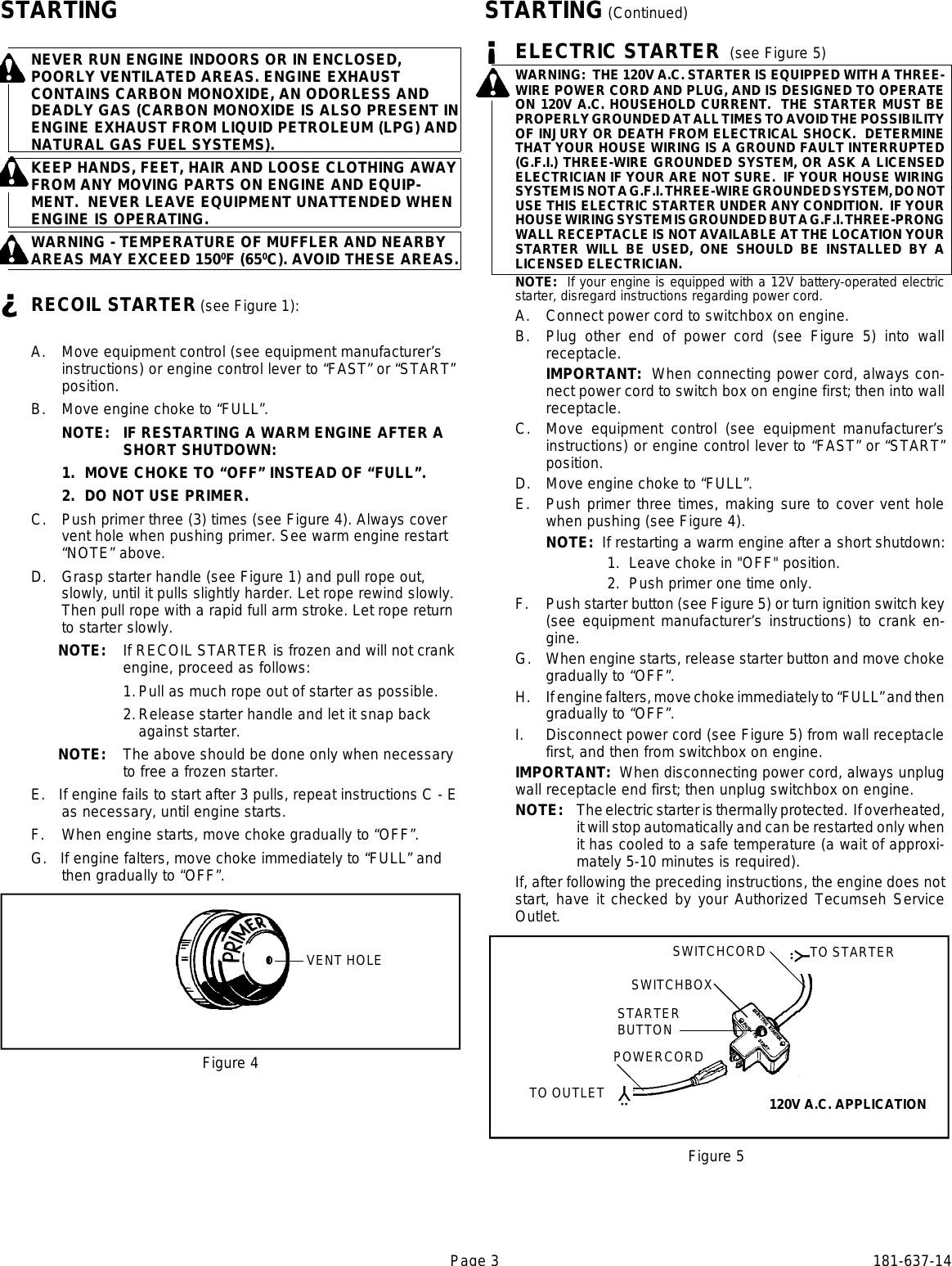 Page 3 of 8 - Tecumseh Tecumseh-Vantage-Hsk35-Hsk40-Hssk50-Users-Manual- M  Tecumseh-vantage-hsk35-hsk40-hssk50-users-manual