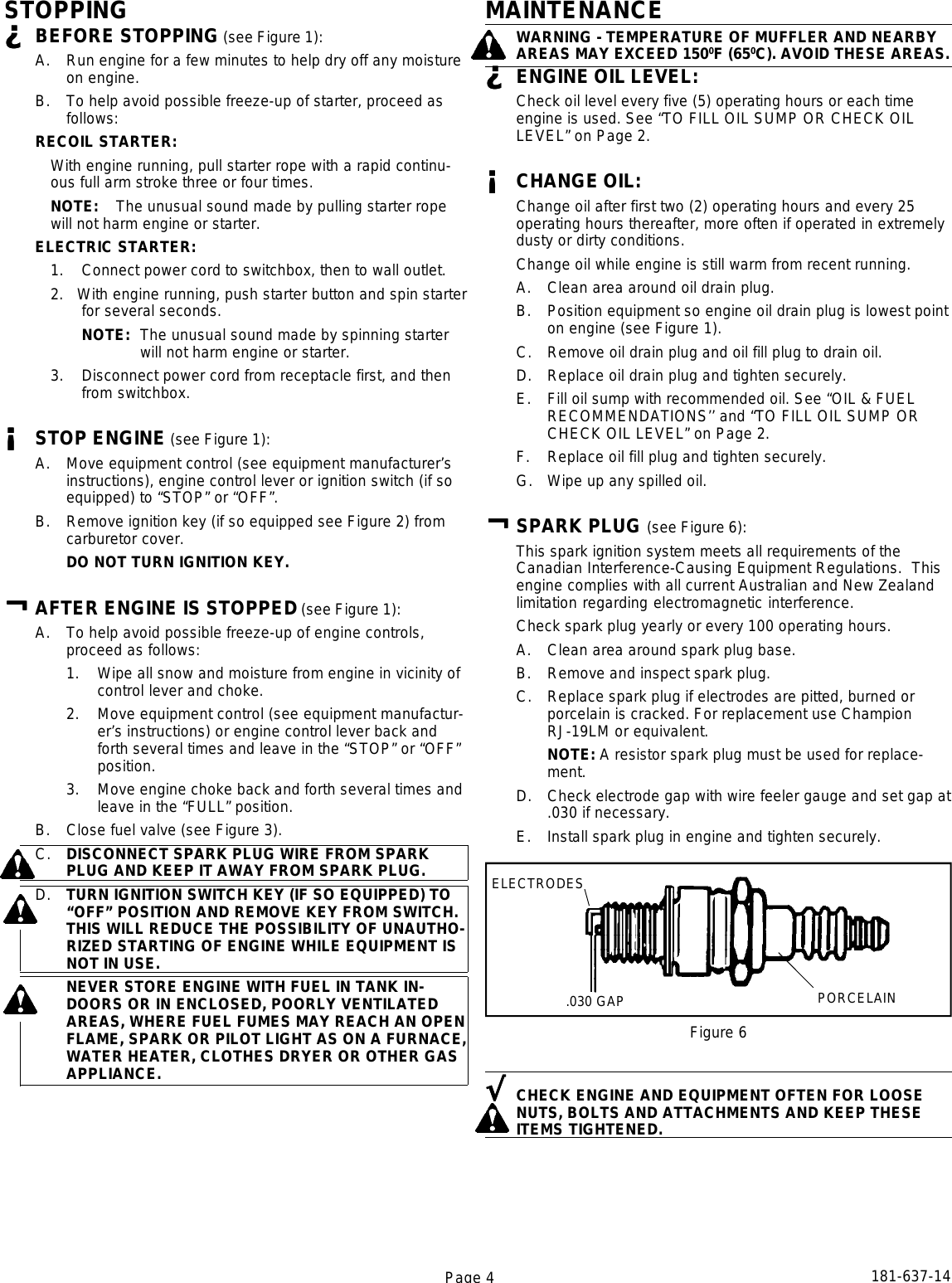 Page 4 of 8 - Tecumseh Tecumseh-Vantage-Hsk35-Hsk40-Hssk50-Users-Manual- M  Tecumseh-vantage-hsk35-hsk40-hssk50-users-manual