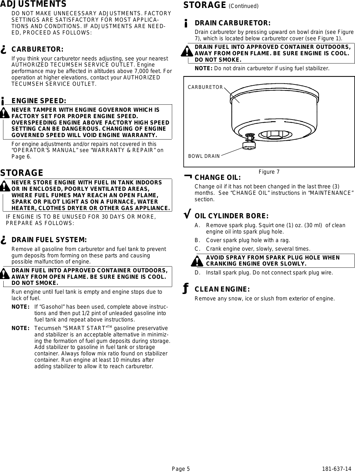 Page 5 of 8 - Tecumseh Tecumseh-Vantage-Hsk35-Hsk40-Hssk50-Users-Manual- M  Tecumseh-vantage-hsk35-hsk40-hssk50-users-manual