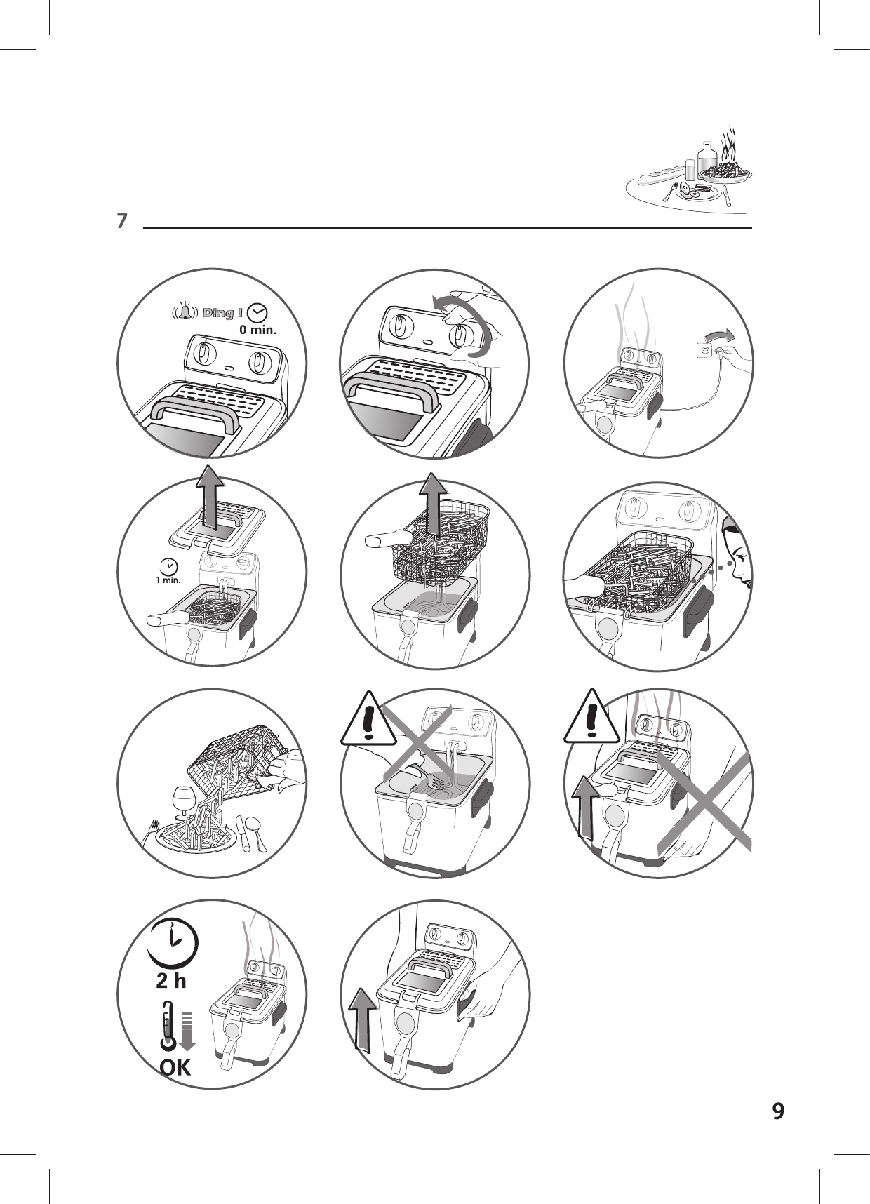 Page 9 of 12 - Tefal Tefal-Fr405200-Instruction-Manual- FR4052-TE-  Tefal-fr405200-instruction-manual