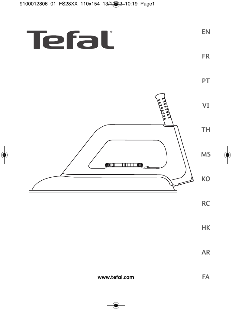 Tefal Fs2820E0 Instruction Manual 110x154