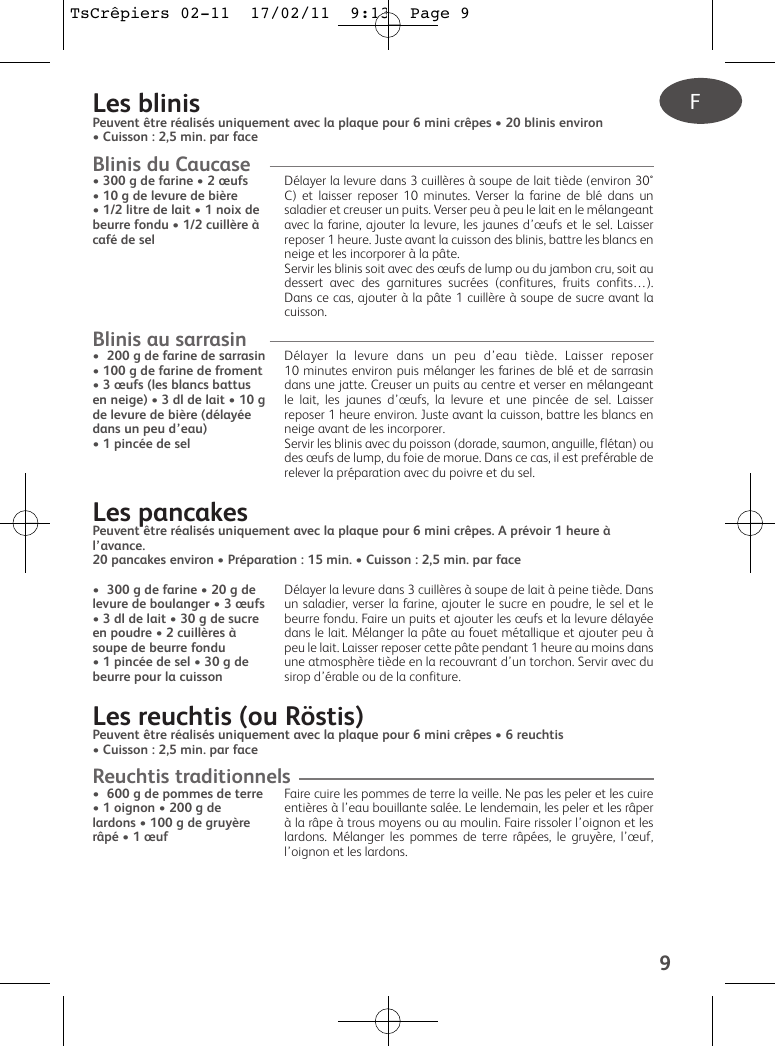 Tefal Py Instruction Manual Tscrepiers 02 11