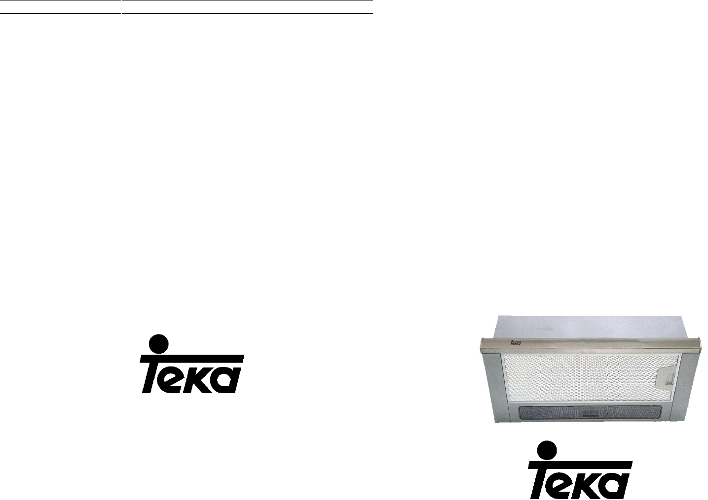 Teka Kitchen Hoods Tl1 62 Users Manual O1