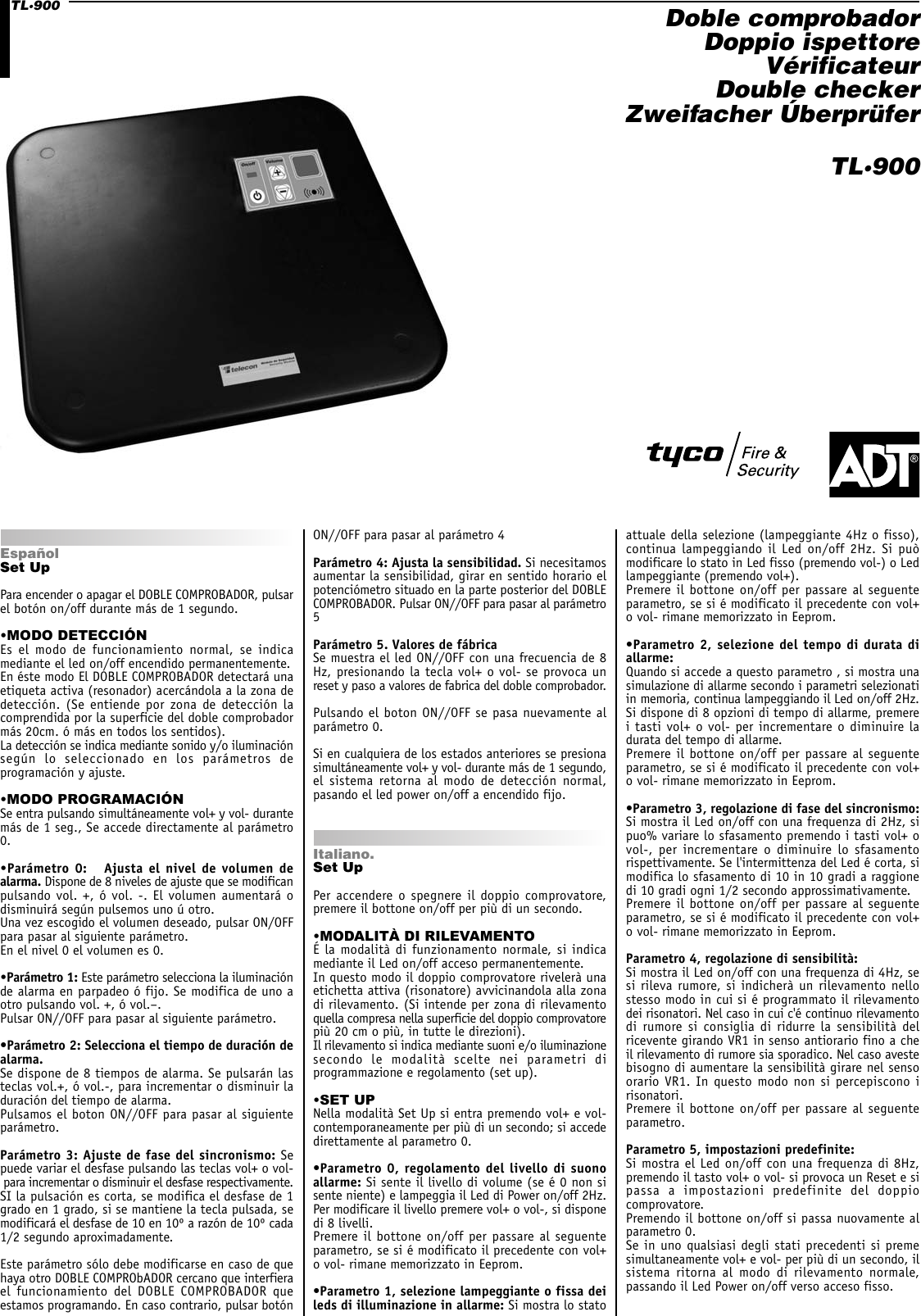 Telecongalicia Router Telecon Galicia TL900CHECK Double Checker User Manual