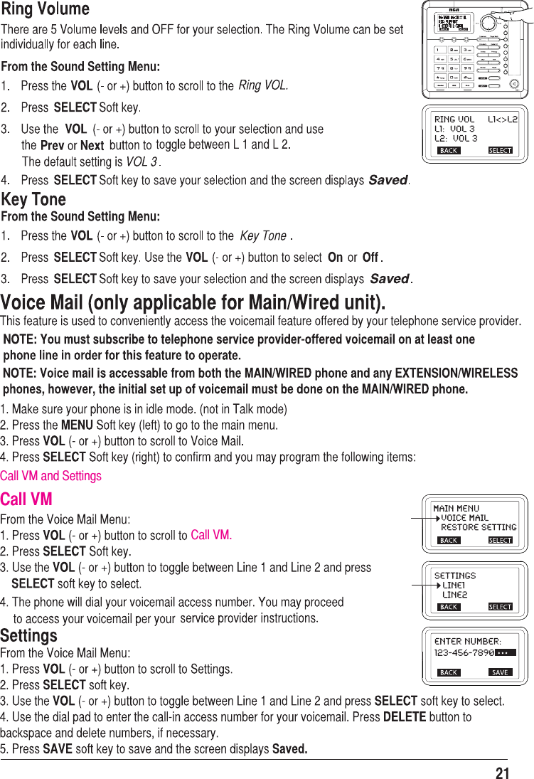 Call VM and SettingsCall VMCall VM.