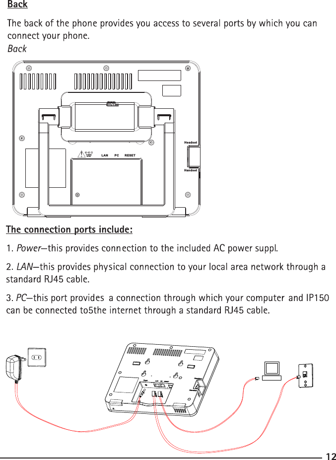 POWER 9V DCRE SE TLA N        PCHeadsetHandset