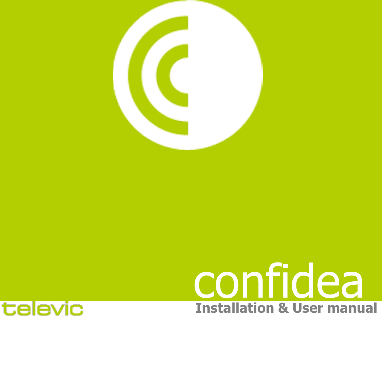    confidea Installation &amp; User manual     