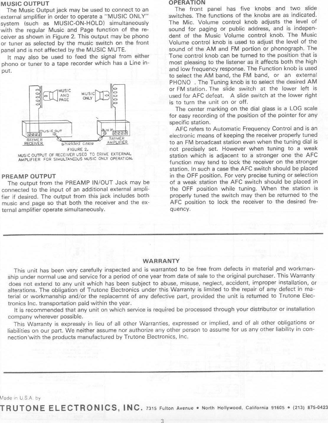 Page 3 of 4 - Telex Telex-Am-Fm-Receiver-870-15A-Users-Manual- 870-15A EDS  Telex-am-fm-receiver-870-15a-users-manual