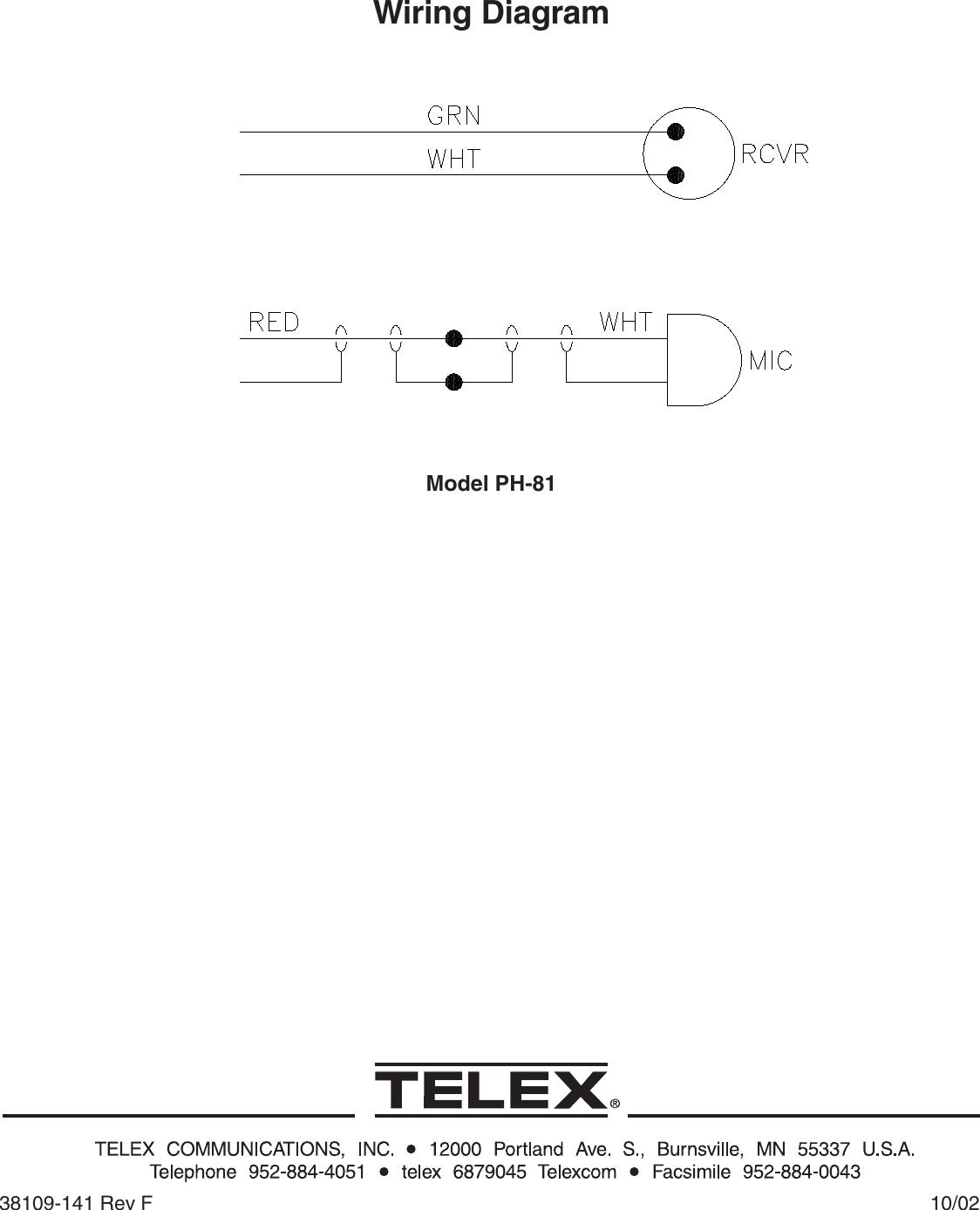 Page 2 of 2 - Telex Telex-Telex-Video-Game-Headset-Ph-81-Users-Manual- 38110073_3-7-02  Telex-telex-video-game-headset-ph-81-users-manual