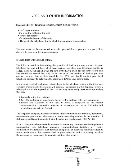 900 MHz Cordless Phone User Manual