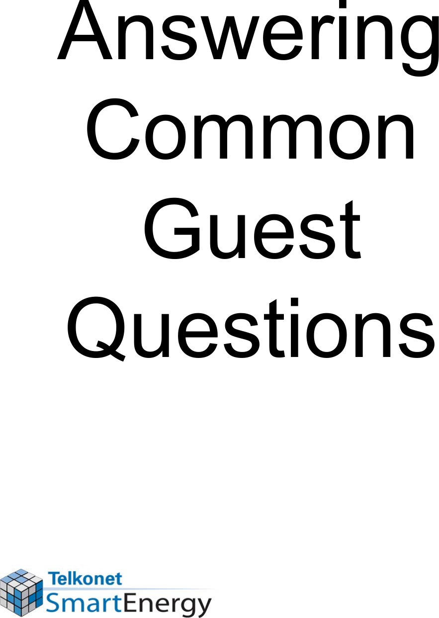Answering Common Guest Questions