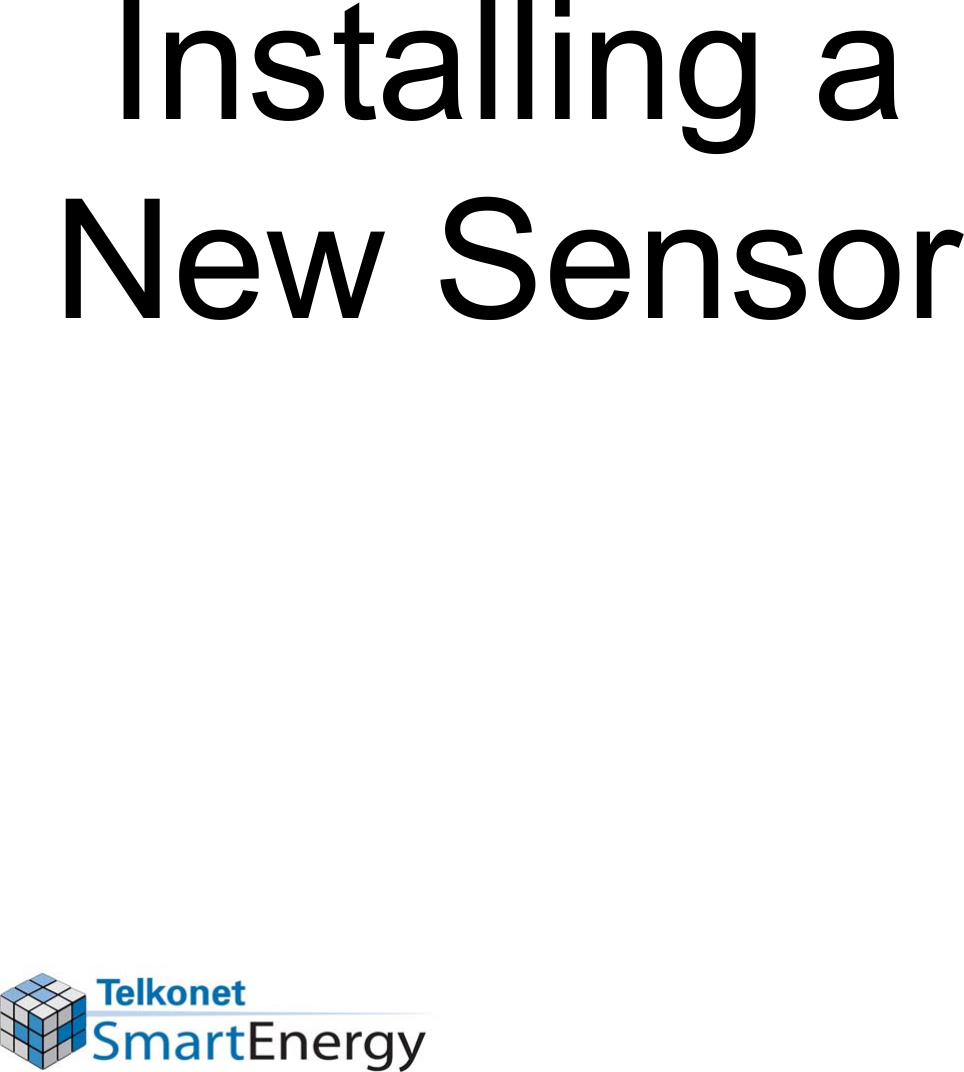 Installing a New Sensor
