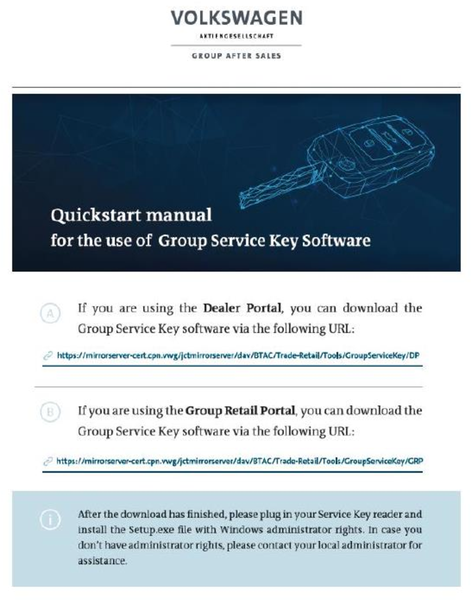 Tera Tron KR0164 Service Key Reader User Manual