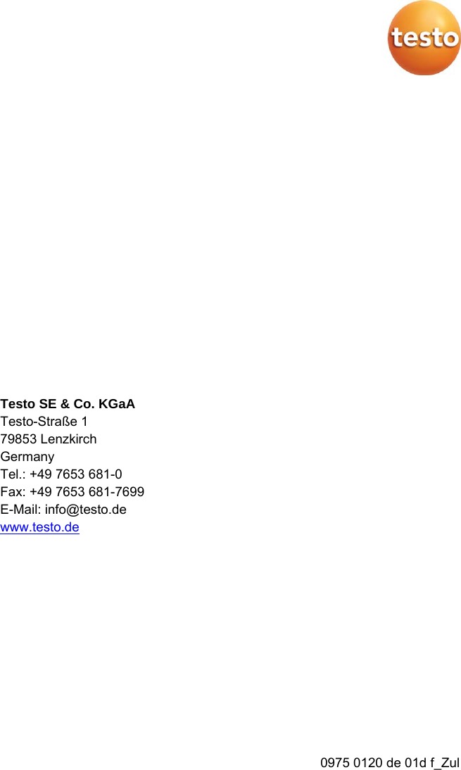 Page 16 of Testo SE and KGaA 04800069 Testo Control Unit User Manual 