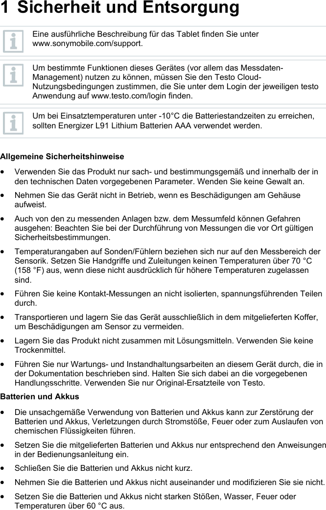 Testo SE and KGaA 0572262X WLAN data logger User Manual 0970 2603 de