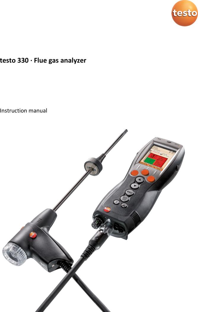   testo 330 &middot; Flue gas analyzer   Instruction manual 