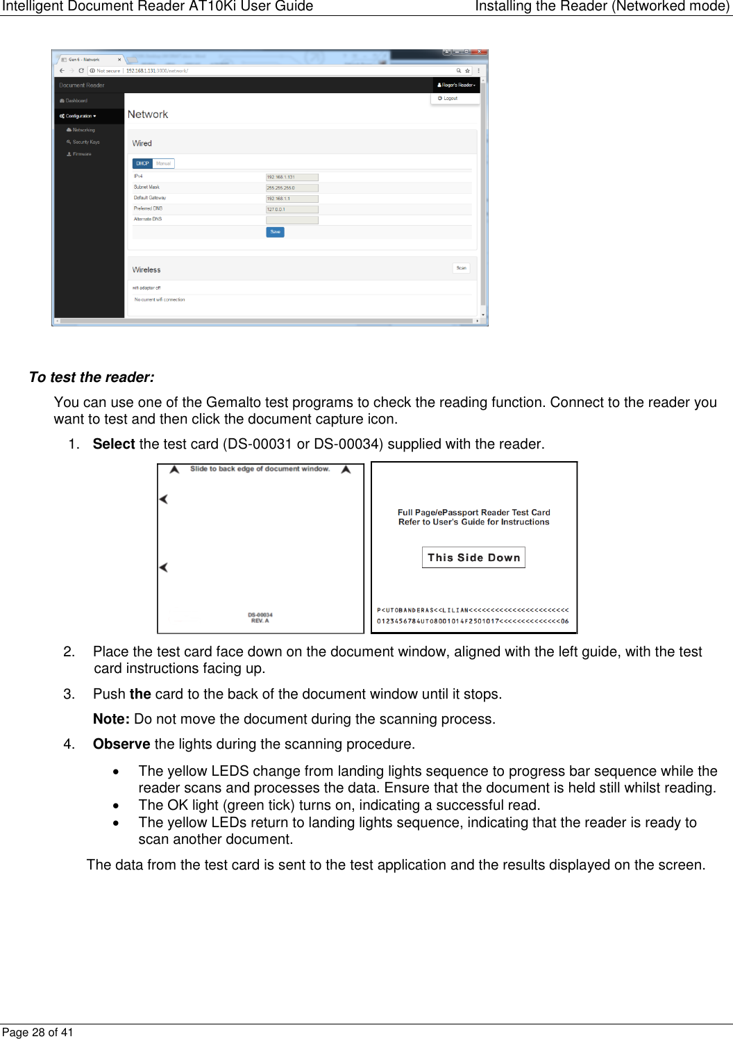 Page 28 of Thales DIS USA PR01523 ation Scanner User Manual