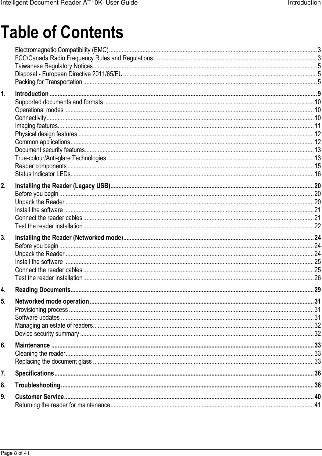 Page 8 of Thales DIS USA PR01523 ation Scanner User Manual