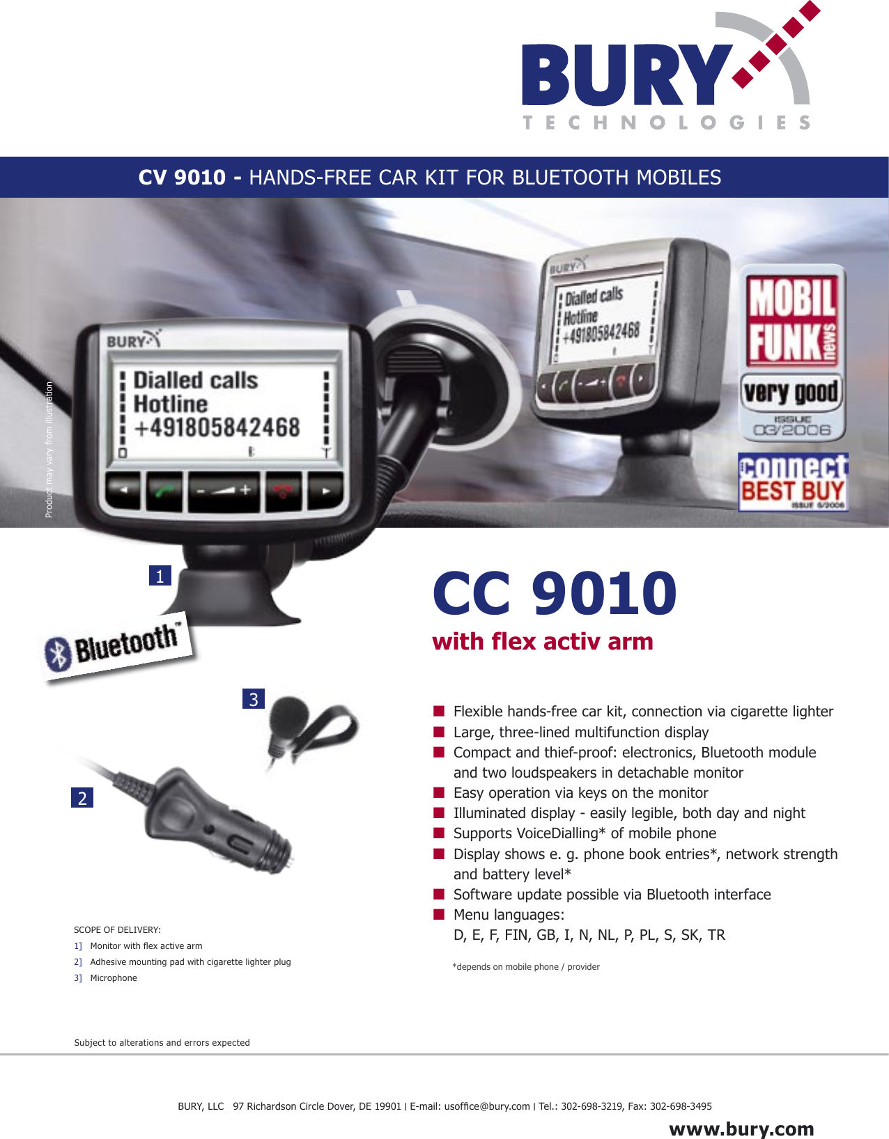 Page 1 of 1 - Thb-Bury Thb-Bury-Cc-9010-Users-Manual- BURY-Sales-flyer-2_CV-9010_2006-12-01  Thb-bury-cc-9010-users-manual