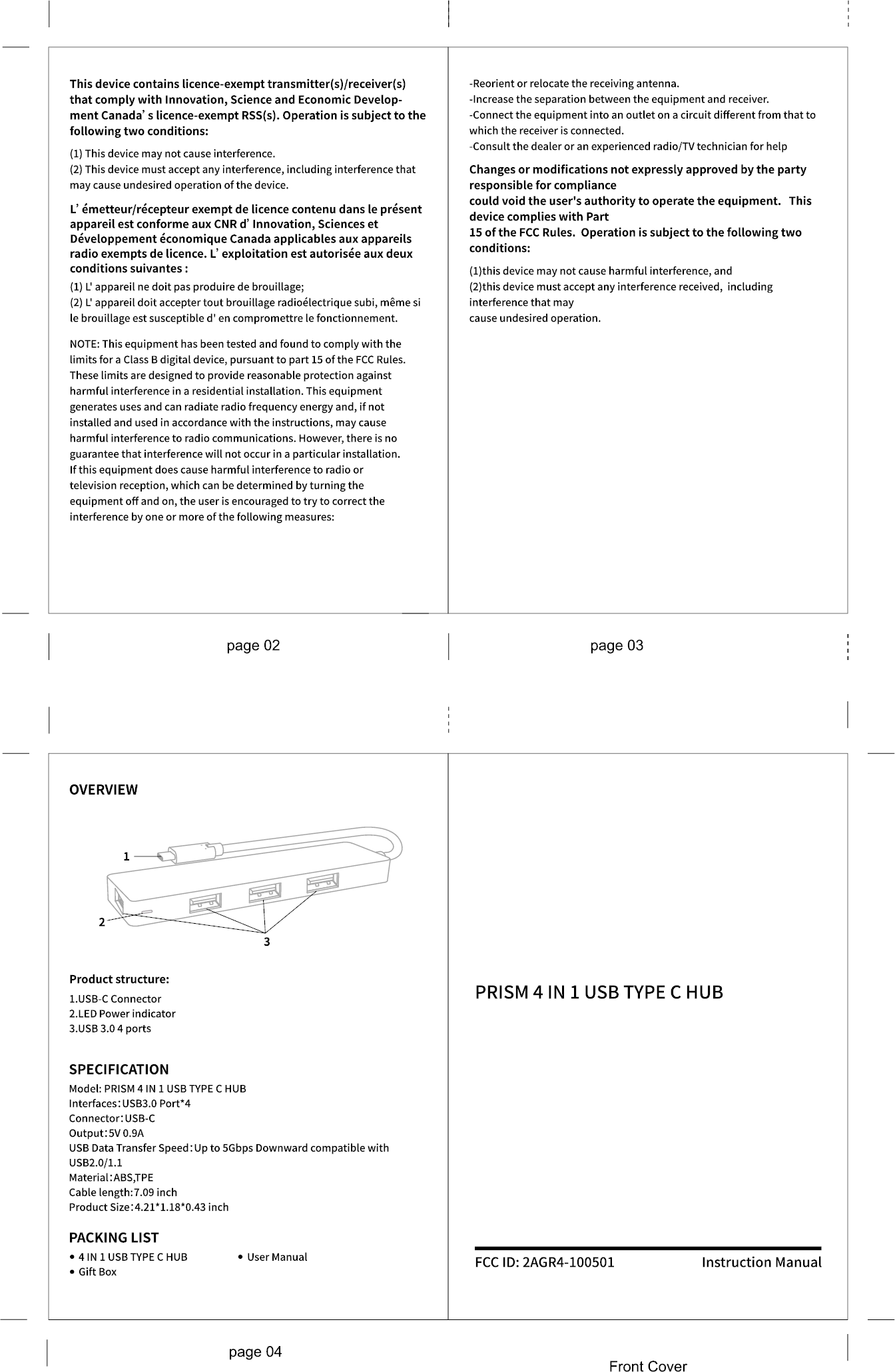 The Gem Group 100501 PRISM 4 IN 1 USB TYPE C HUB Discussion and FAQ