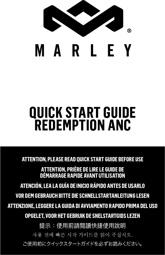 The House of Marley EMDE021L Redemption ANC User Manual