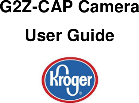 G2Z-CAP Camera User Guide 