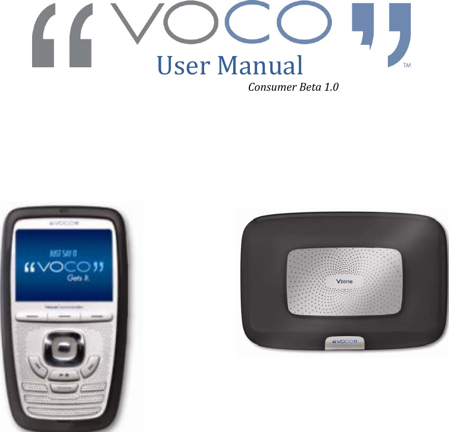 VOCOUserManual:UserManualConsumerBeta1.0