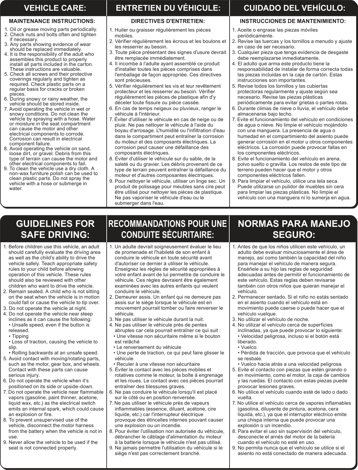 Page 15 of The Radio Flyer 930R GROW WITH ME RACER User Manual manual