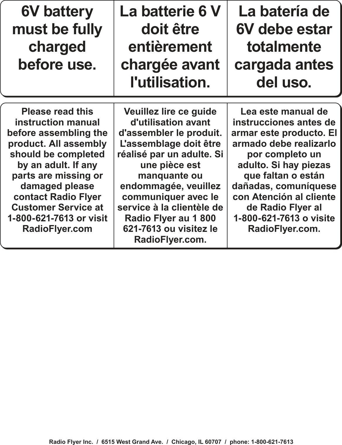 Page 19 of The Radio Flyer 930R GROW WITH ME RACER User Manual manual