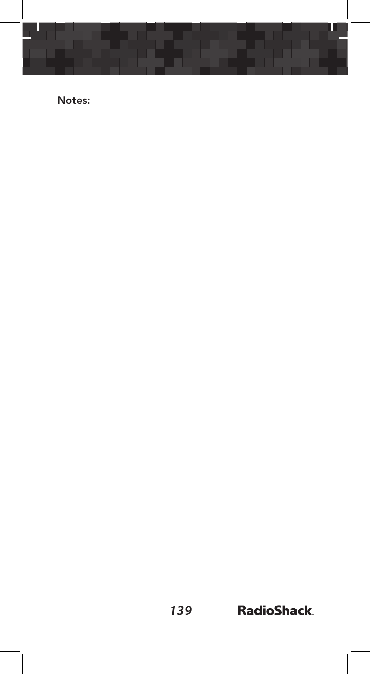 138139Notes: