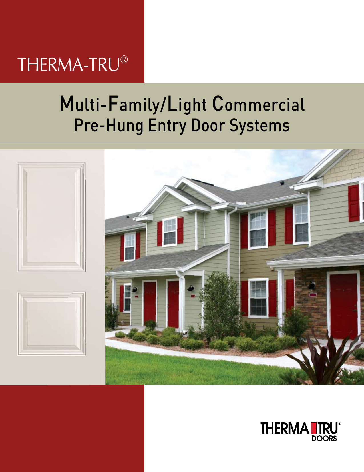 Therma Tru Light Commercial Pre Hung Users Manual