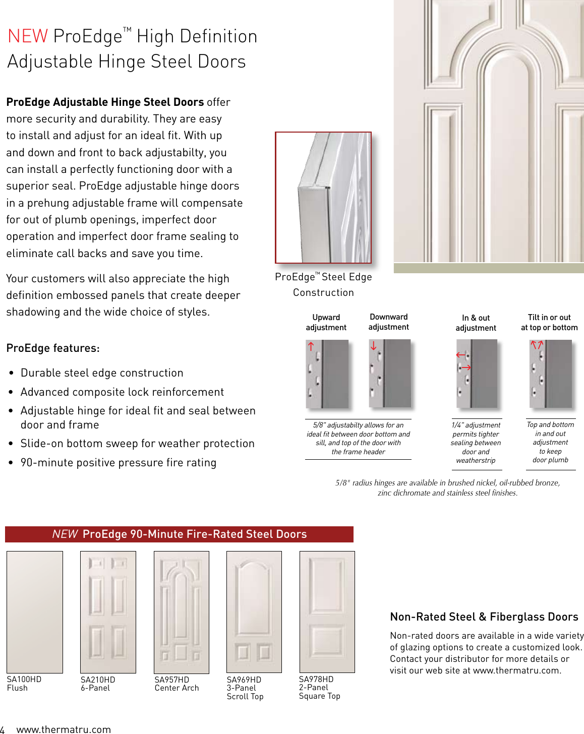 Page 4 of 12 - Therma-Tru Therma-Tru-Light-Commercial-Pre-Hung-Users-Manual-  Therma-tru-light-commercial-pre-hung-users-manual