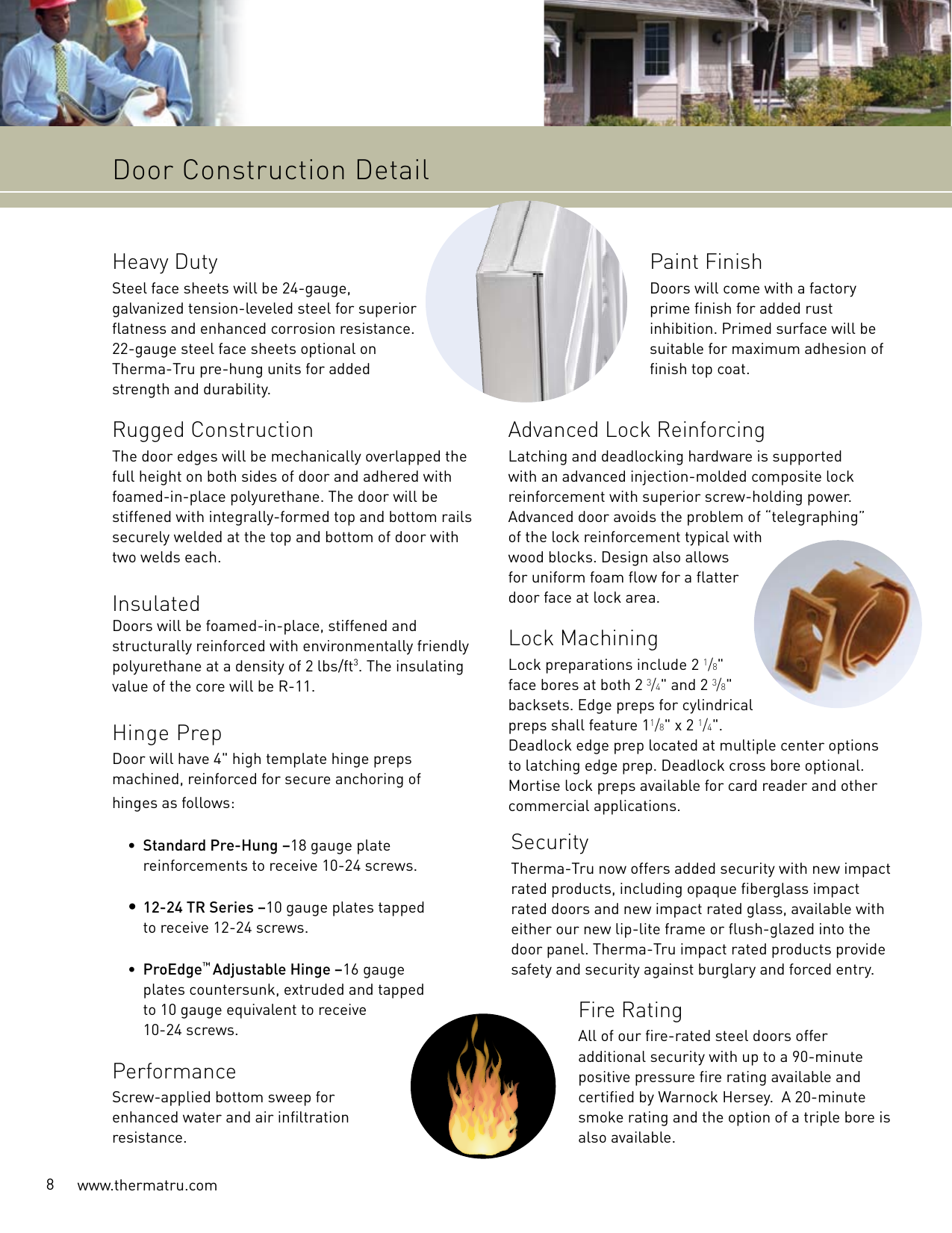 Page 8 of 12 - Therma-Tru Therma-Tru-Light-Commercial-Pre-Hung-Users-Manual-  Therma-tru-light-commercial-pre-hung-users-manual