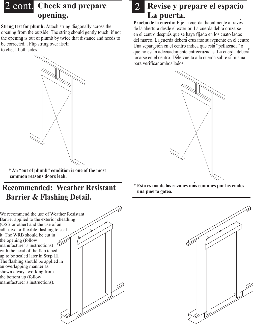 Page 3 of 10 - Therma-Tru Therma-Tru-Pre-Hung-Door-Systems-Users-Manual- D1009E  Therma-tru-pre-hung-door-systems-users-manual