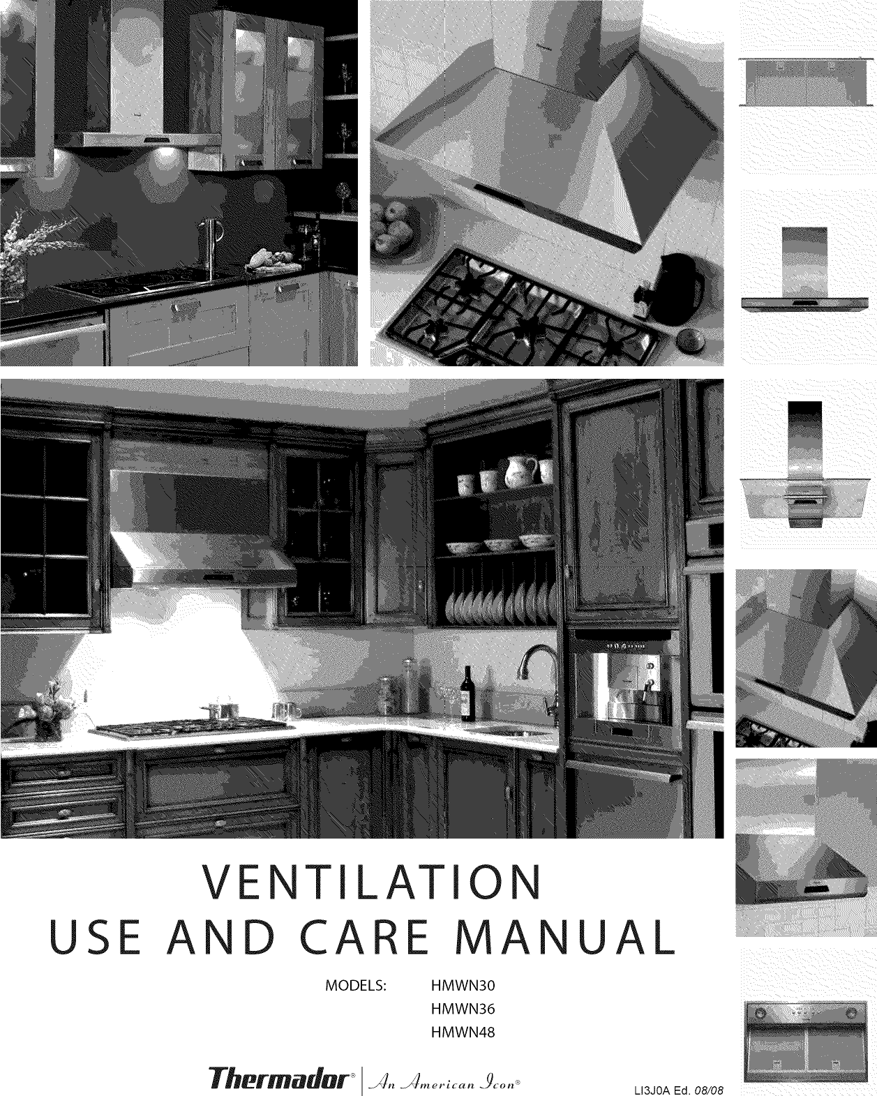 Thermador HMWN36FS/01 1108520L User Manual WALL HOOD Manuals And Guides