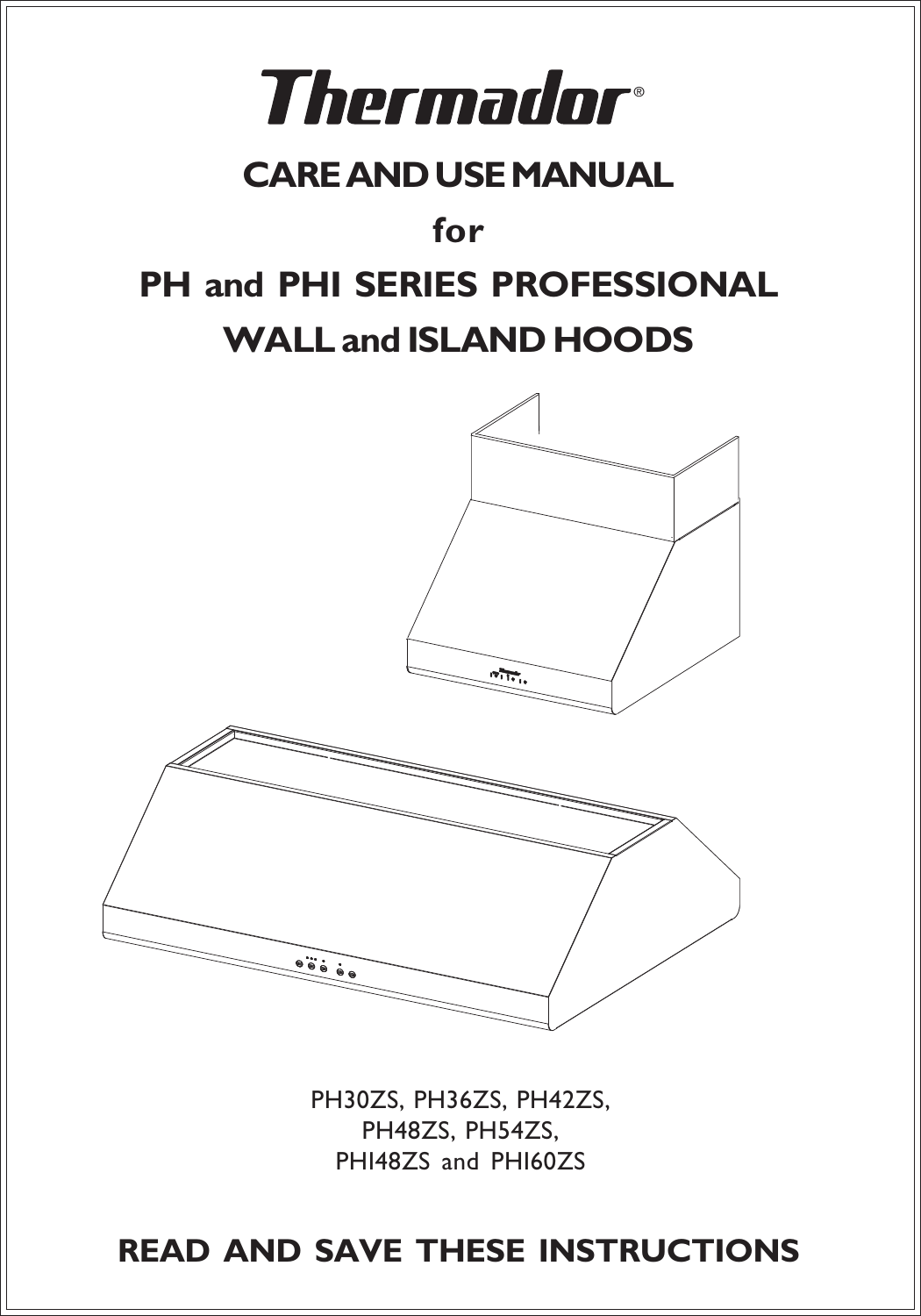 Page 1 of 8 - Thermador PH30ZS, PH36ZS, PH42ZS, PH48ZS, PH54ZS, PHI48ZS, PHI60ZS 23773English.p65 User Manual  To The C0cc287b-dc1c-4578-bd4a-4b4792064faf