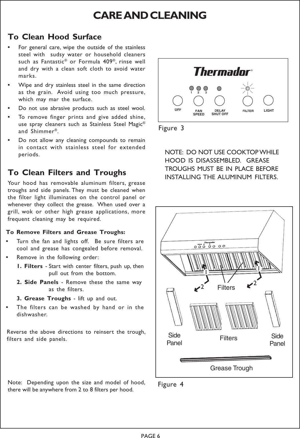 Page 6 of 8 - Thermador PH30ZS, PH36ZS, PH42ZS, PH48ZS, PH54ZS, PHI48ZS, PHI60ZS 23773English.p65 User Manual  To The C0cc287b-dc1c-4578-bd4a-4b4792064faf
