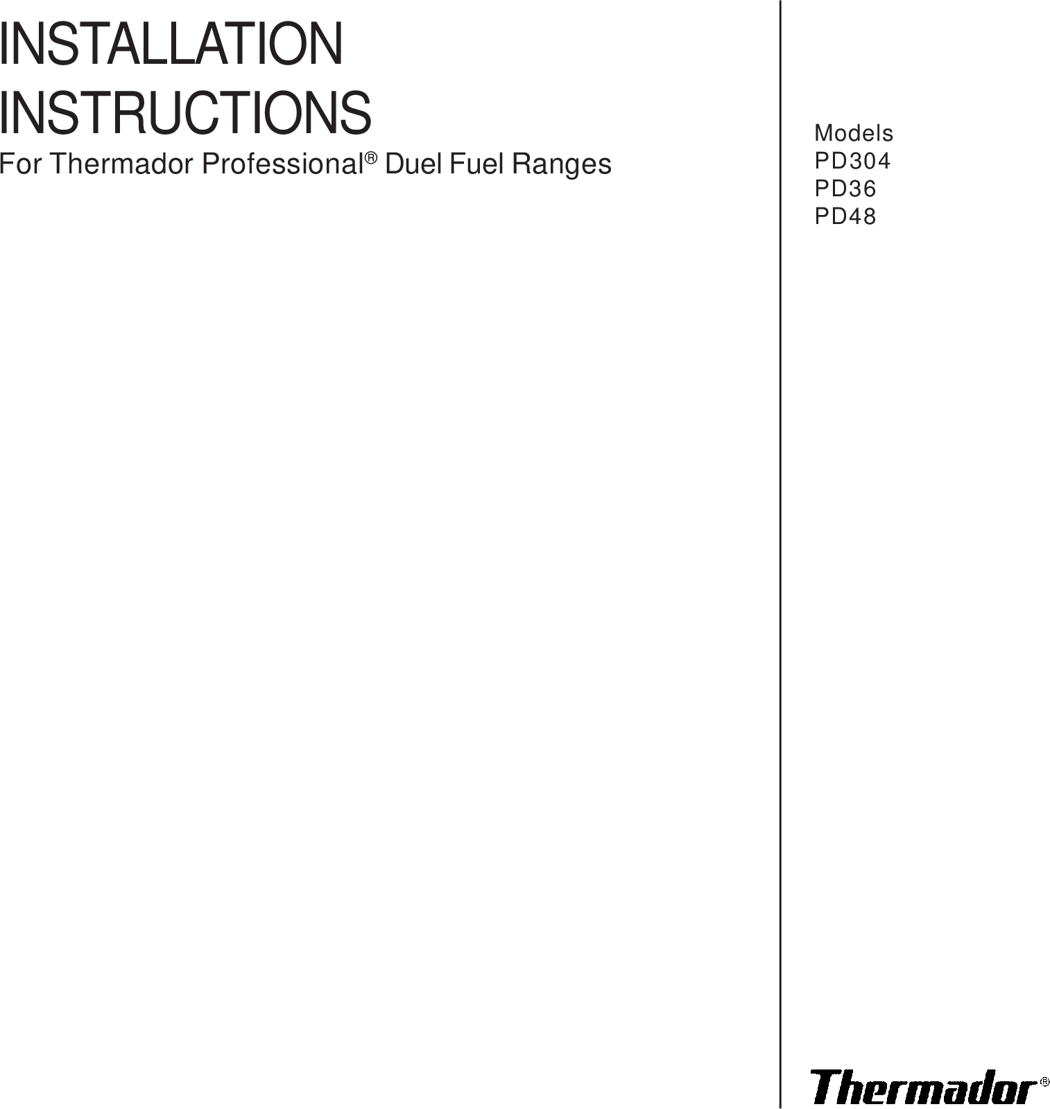 Page 1 of 1 - Thermador Thermador-Pd304-Users-Manual-  Thermador-pd304-users-manual