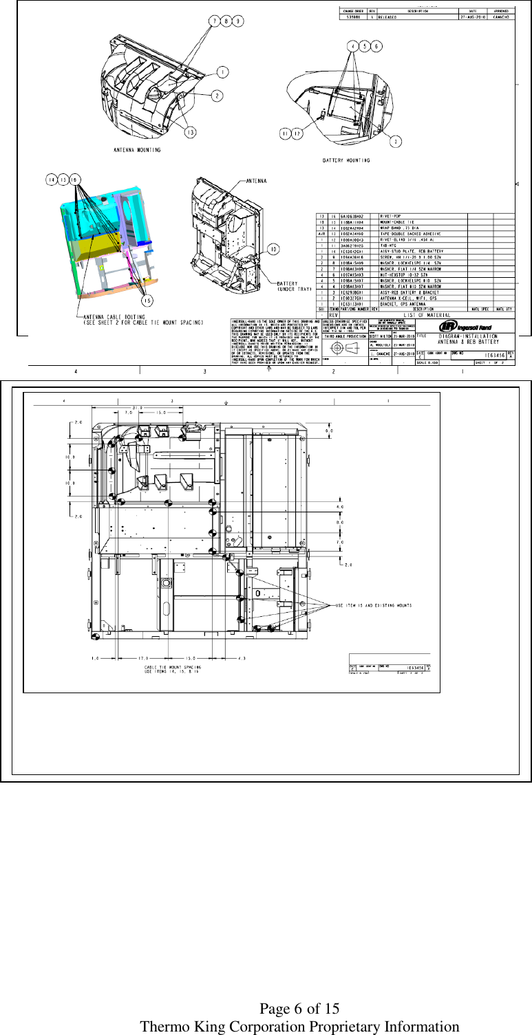  Page 6 of 15 Thermo King Corporation Proprietary Information                                                                                    