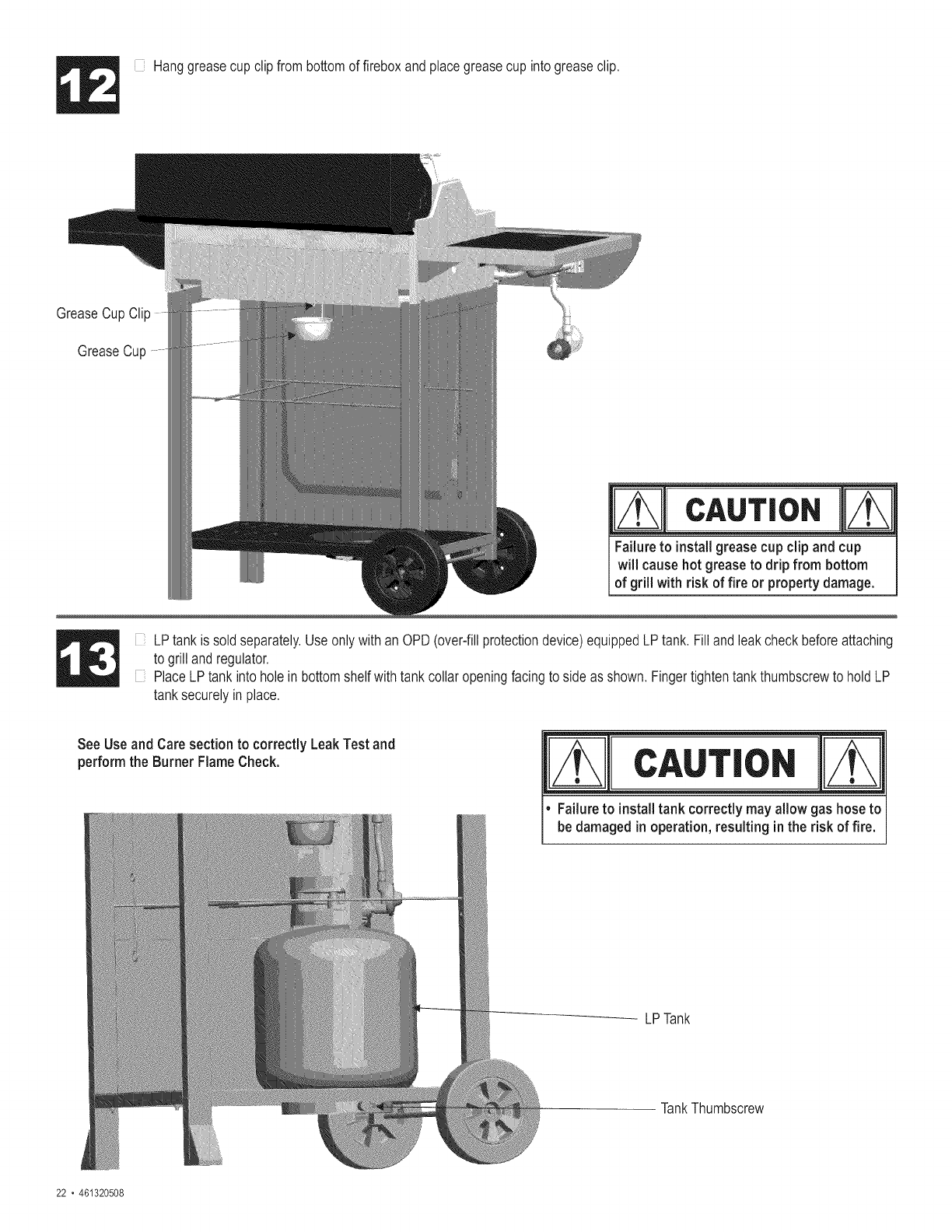 Thermos 461320508 User Manual GAS GRILL Manuals And Guides L0907124