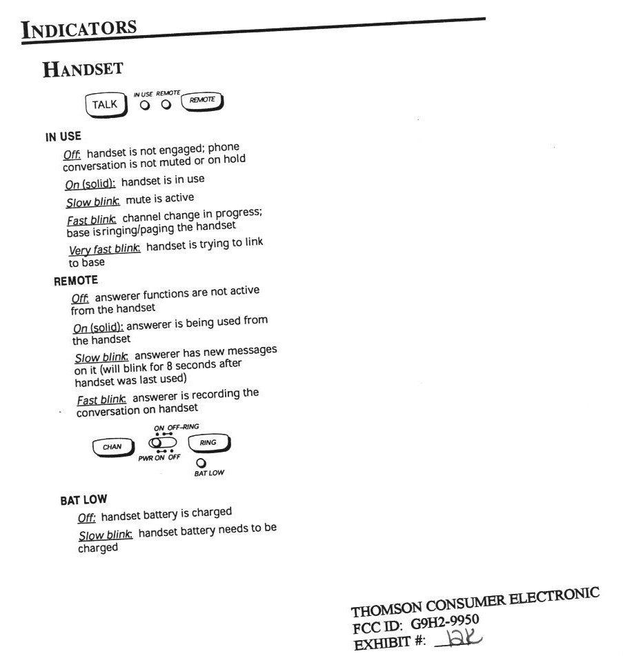 900 MHz Cordless Telephone with Answering Machine User Manual