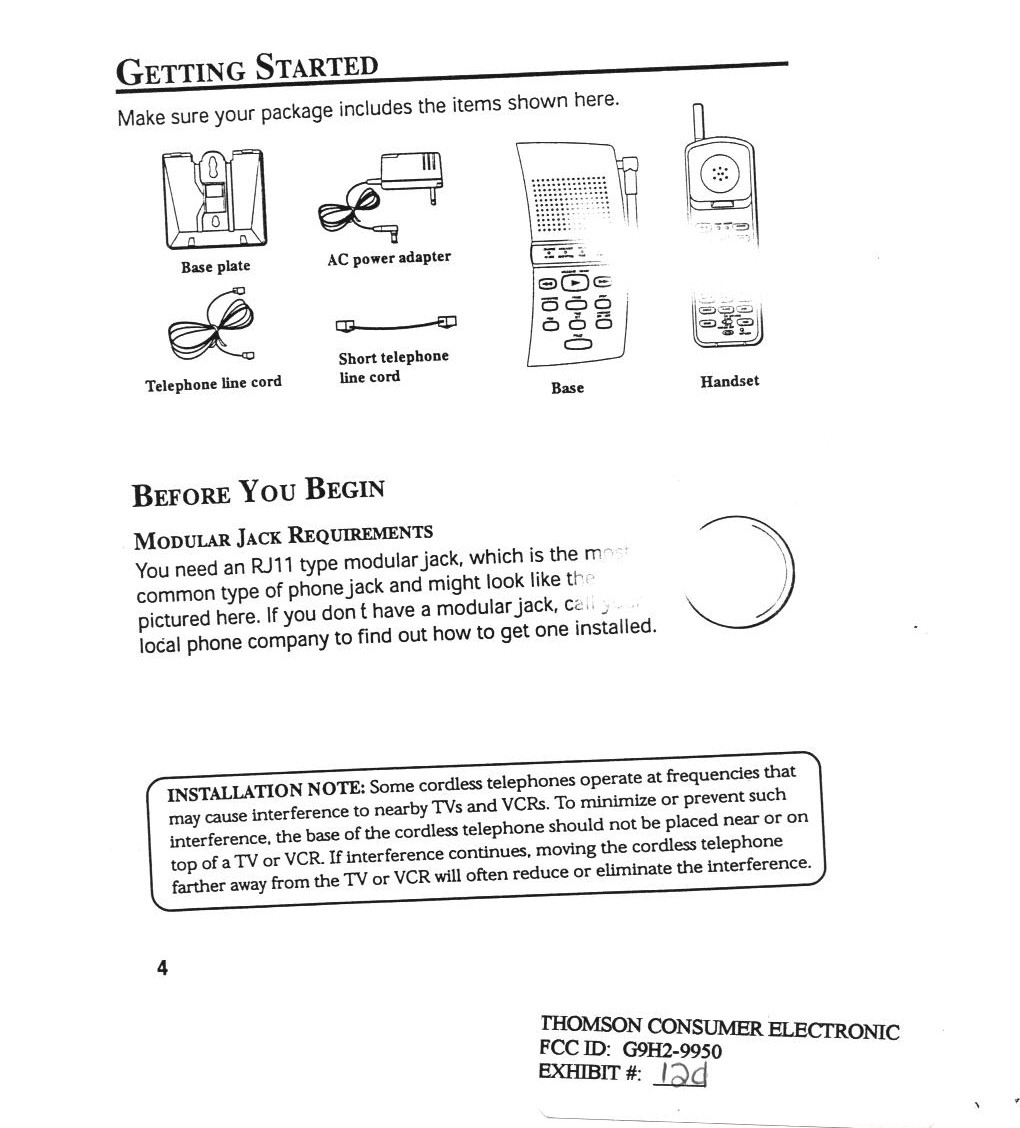 900 MHz Cordless Telephone with Answering Machine User Manual