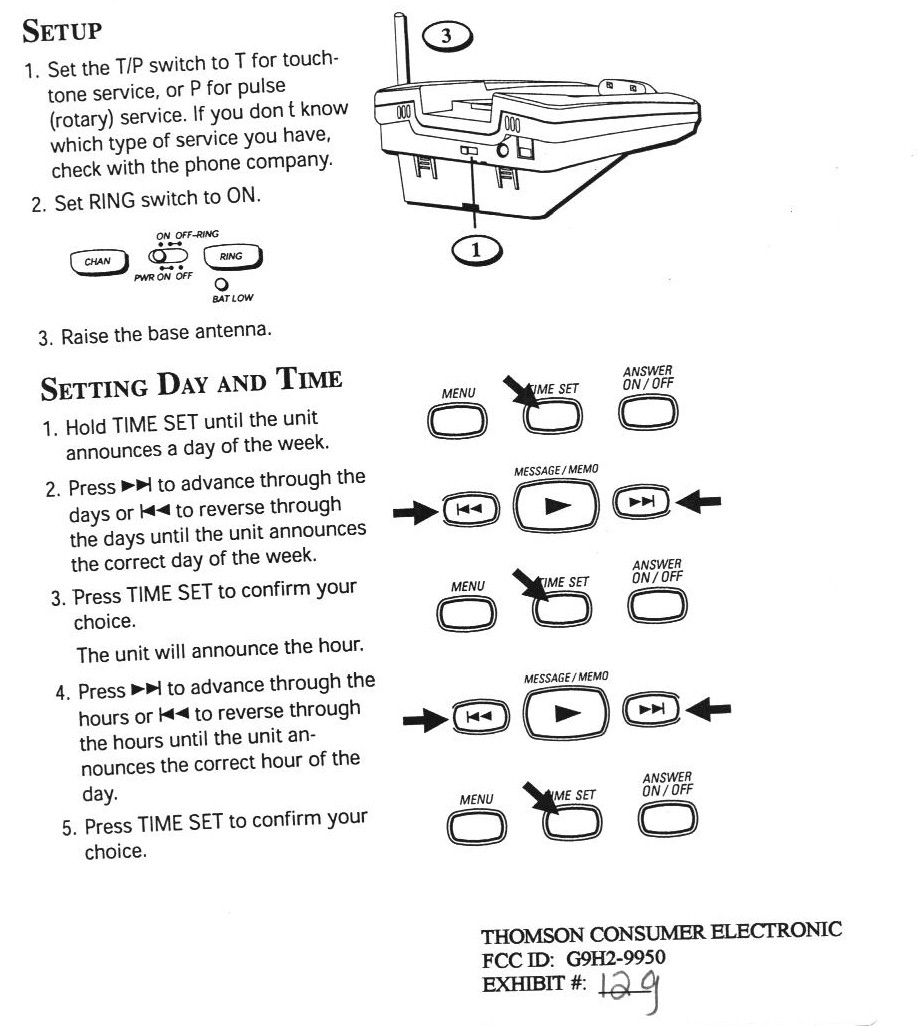 900 MHz Cordless Telephone with Answering Machine User Manual