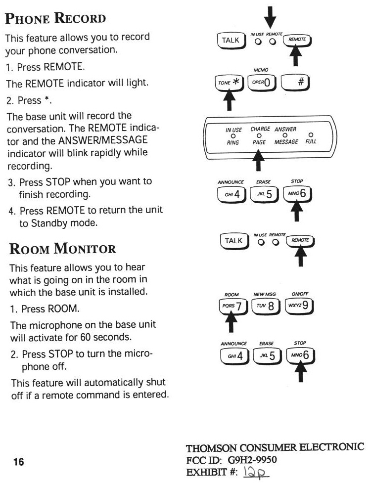 900 MHz Cordless Telephone with Answering Machine User Manual