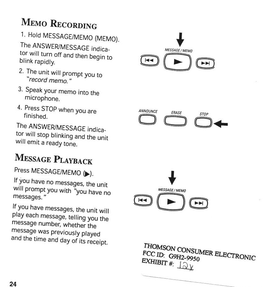 900 MHz Cordless Telephone with Answering Machine User Manual