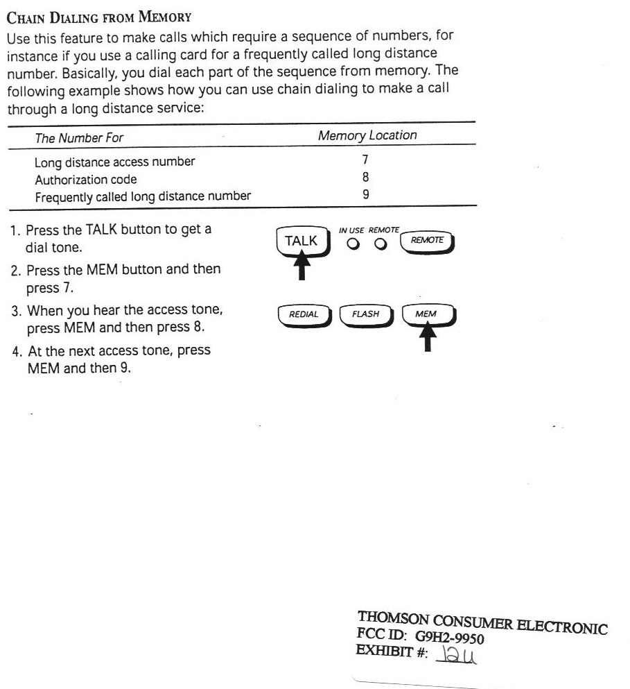 900 MHz Cordless Telephone with Answering Machine User Manual