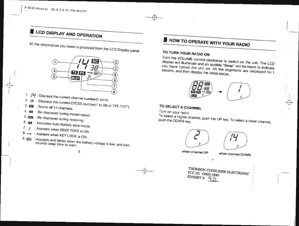 Family Radio Transceiver User Manual