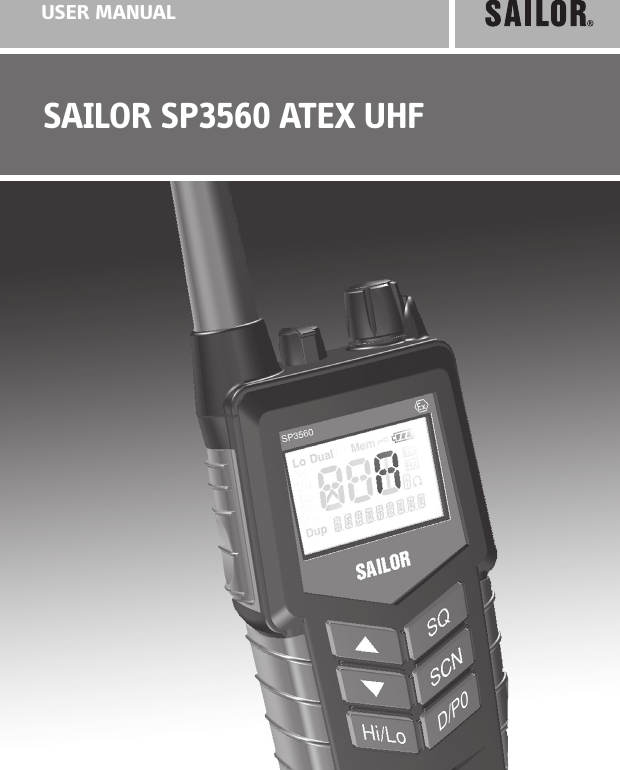 SAILOR SP3560 ATEX UHFUSER MANUAL