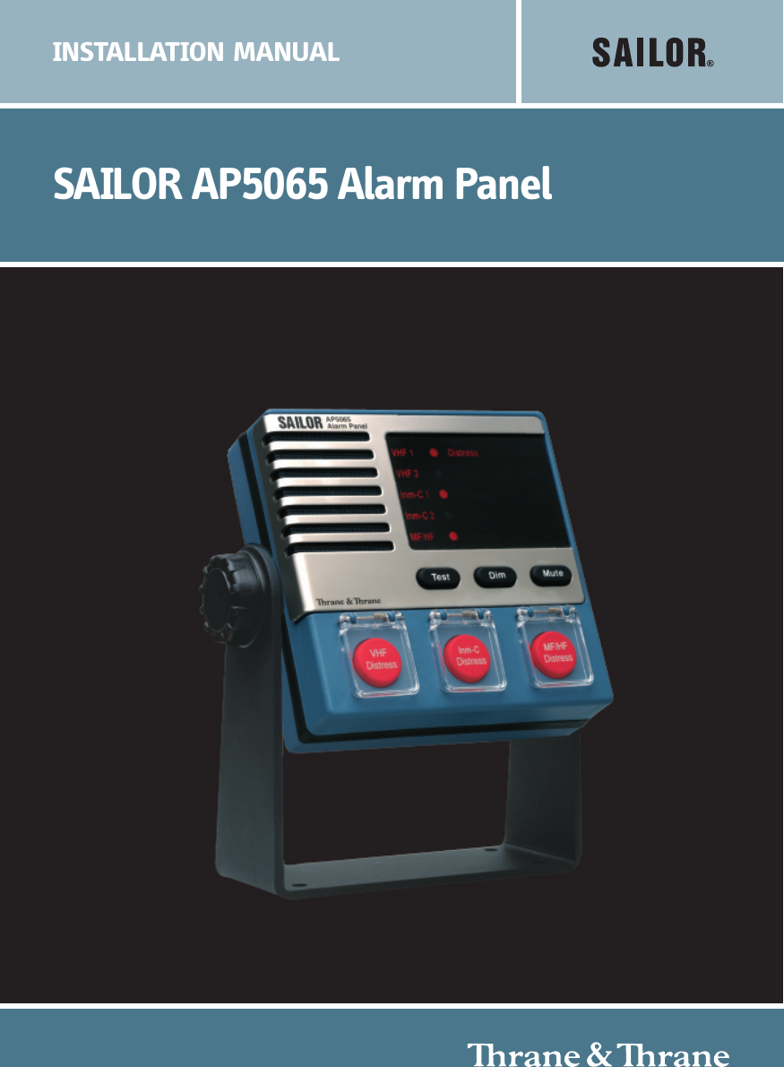 SAILOR AP5065 Alarm PanelINSTALLATION MANUAL