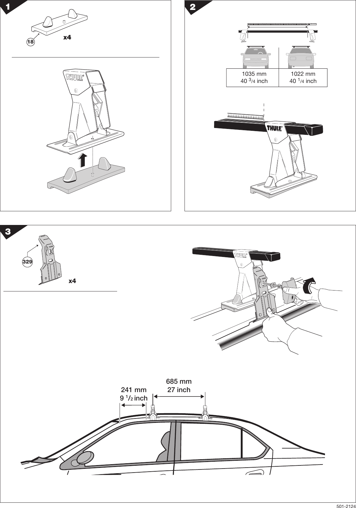 Thule 2124 Users Manual Kit Toyota Prius.FH9